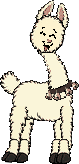 the Llama laughing, its bells swinging